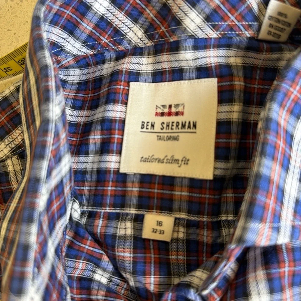 Ben Sherman Multicolor Plaid Button-Down Shirt